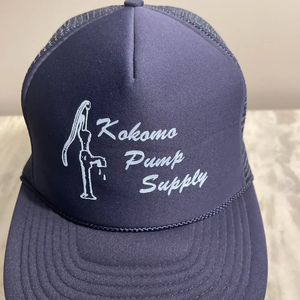 KOKOMO Pump Supply hat Navy Blue adjustable Snap-back cap